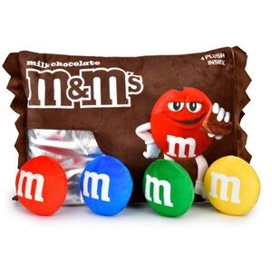 NWT Iscream M&M Chocolate Candy Pillow Set
with Mini M&M Pillows inside 9”x14”